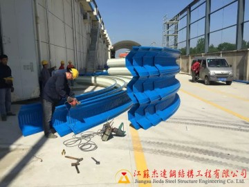 鹽城市禾豐糧庫(kù)拱形屋頂工程