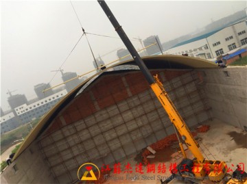安徽國家標準糧庫拱形屋頂施工日記