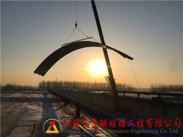 江蘇省揚(yáng)州市儀征糧庫拱形屋面工程